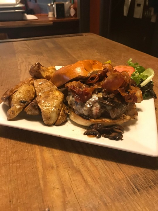 Bacon Mushroom Swiss Burger