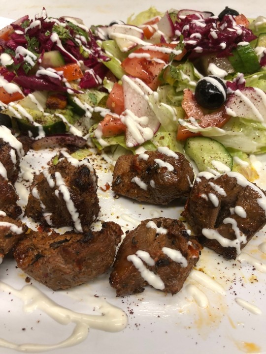 Lamb Kebab Salad Plate