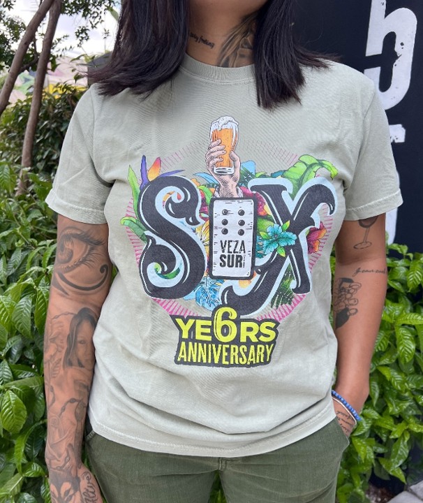 6YR Anniversary Tee- Sand