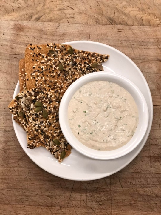 Vegan Cashew "Sour Cream" and Onion Dip