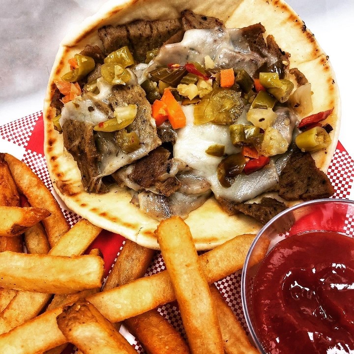 Gyro w/ Cheese & Giardiniera