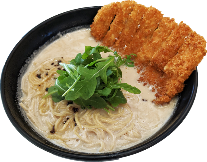 Black Garlic Ramen with Katsu