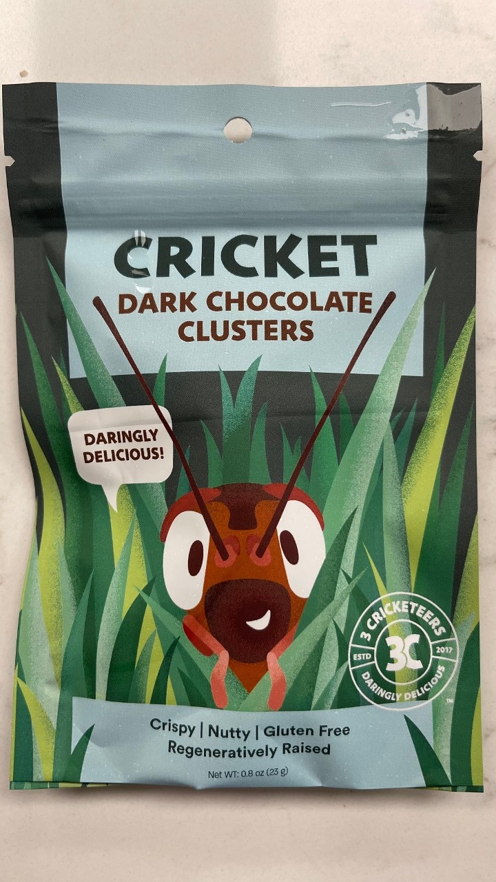 Dark Chocolate Covered Cricket Clusters