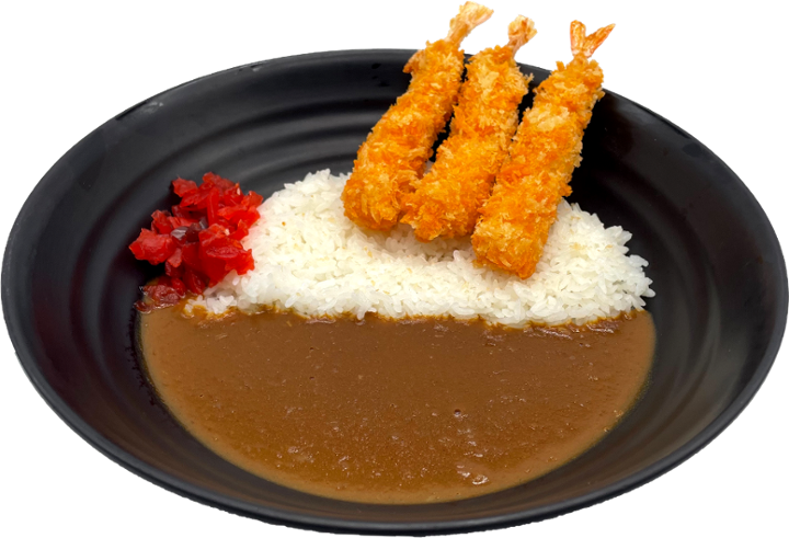 Curry Rice Ebi Fry (Fried Shrimp)