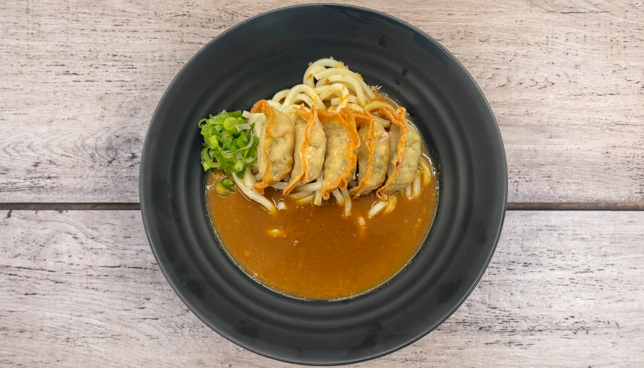 Curry Udon Fried Gyoza