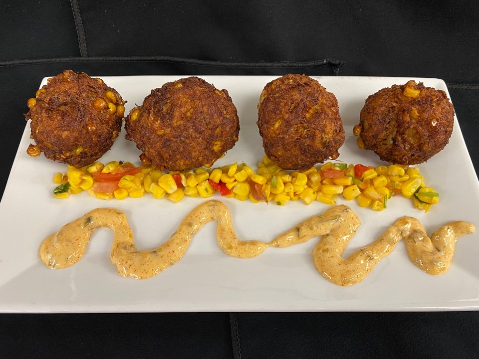 Sweet Corn & Crab Fritters