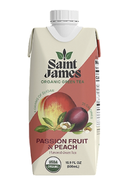 Saint James Organic Green Tea - Passion Fruit & Peach