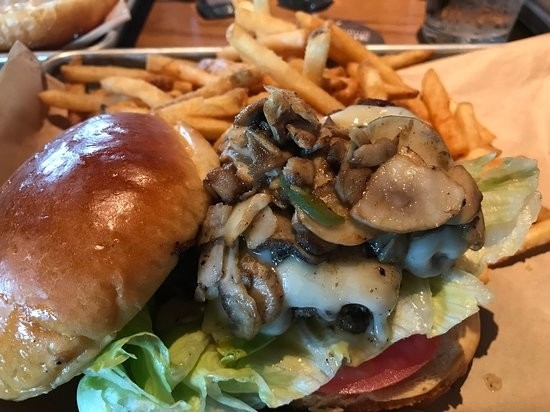 Mushroom Swiss Burger