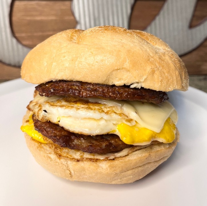 Turkey Sausage, Egg and Cheese Sandwich