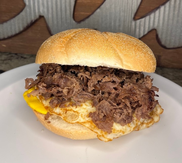 Steak, Egg and Cheese Sandwich