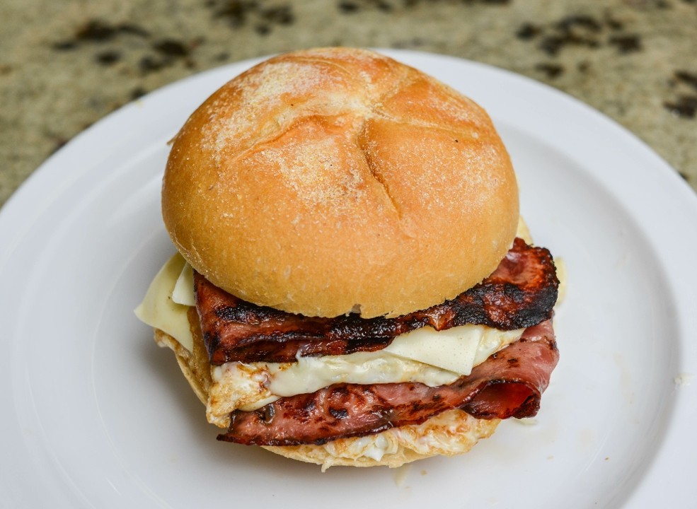 Turkey Bacon, and Egg Sandwich