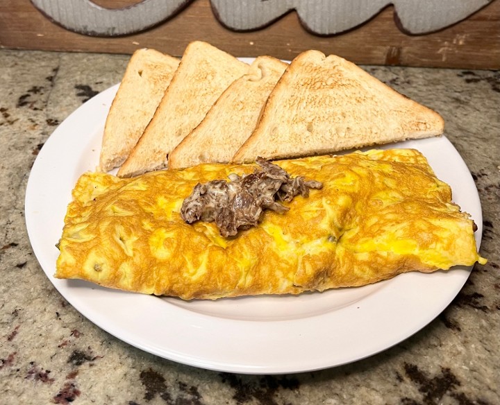 Cheesesteak Omelette