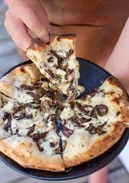 White Truffle Pizza With Mushrooms
