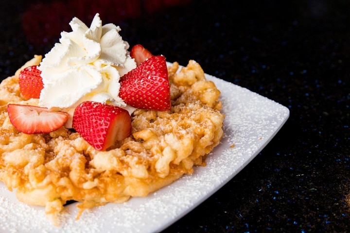 Strawberry Funnel Cake Special