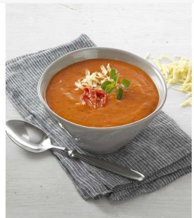 Roasted Red Pepper And Smoked Gouda Soup