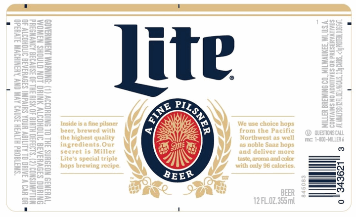 Miller Lite (Bottle)