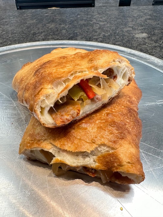 Sausage, Peppers, and Onions Stromboli