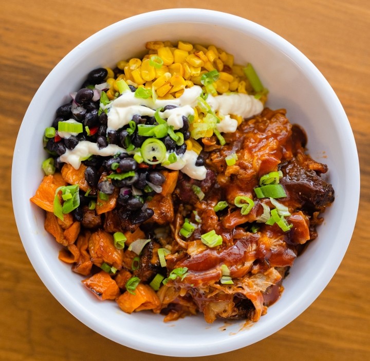 Pulled Pork/Rice & Beans Bowl