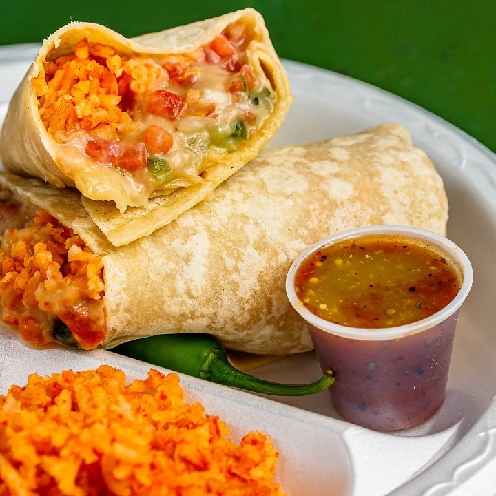 The Flagstaff Combo- Vegetarian Burrito