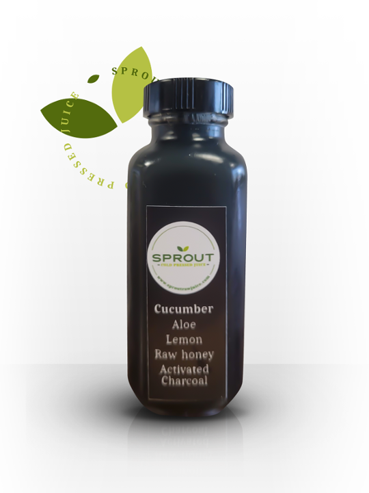 WS= Cucumber. aloe vera. lemon, raw honey and activated charcoal