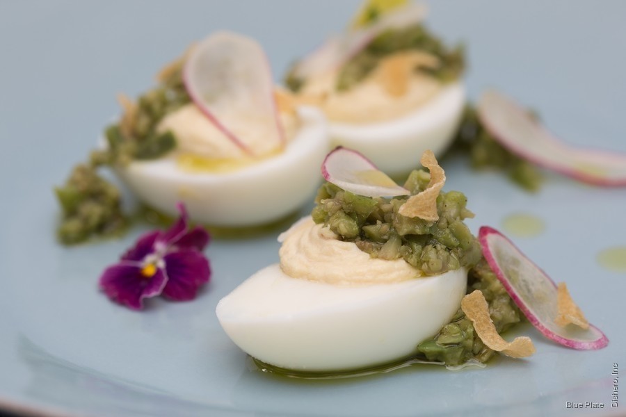 Smoked Trout Deviled Egg