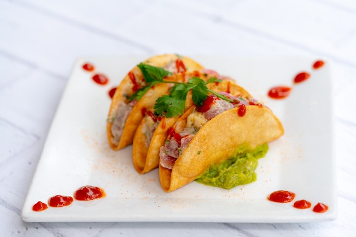 Spicy Tuna Tacos.
