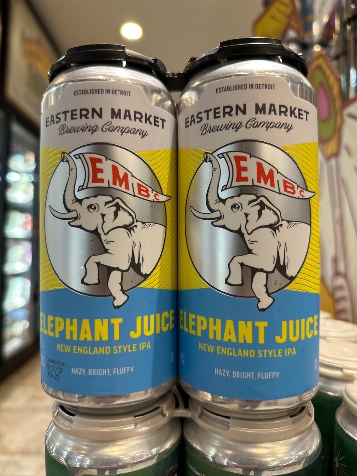 Eastern Market Elephant Juice, 16oz can beer (7.2% ABV)