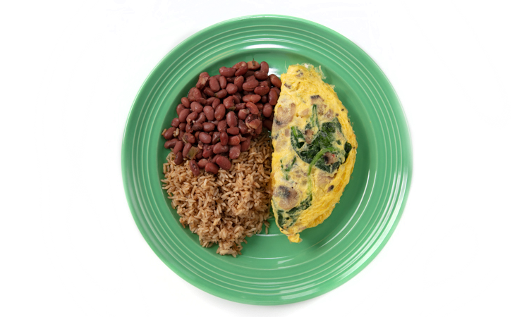 Spinach & Goat Cheese Omelet
