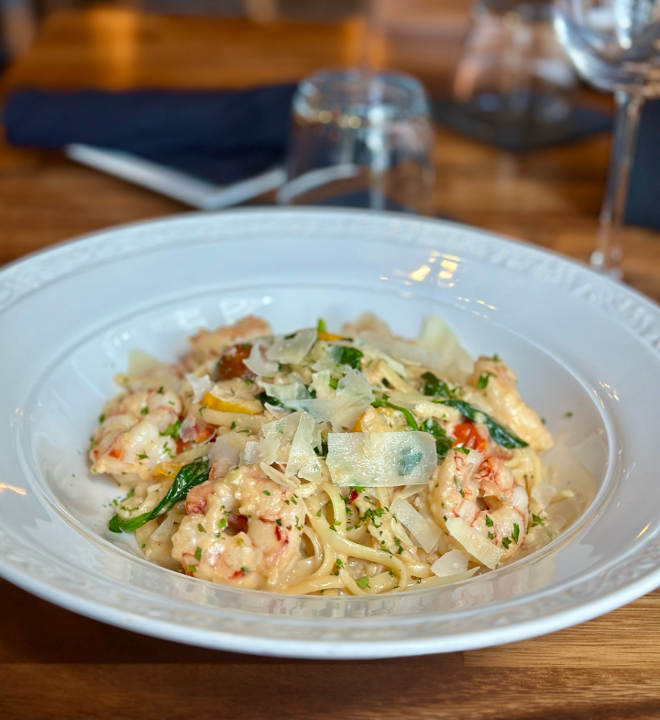 Garlic Shrimp Linguine