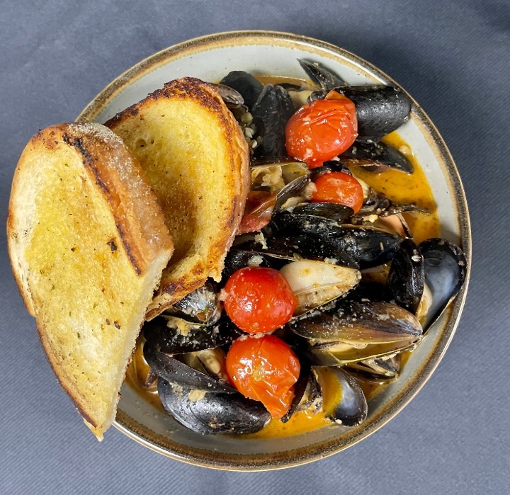 Pan Roasted Mussels