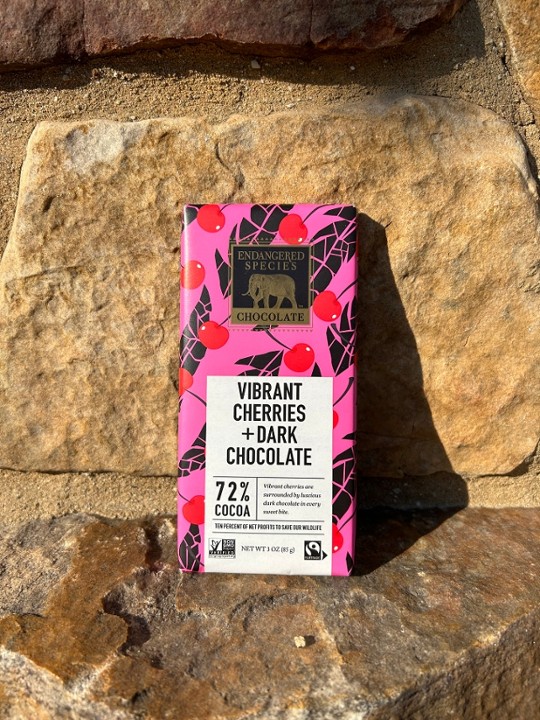 Dark Chocolate + Cherries Bar