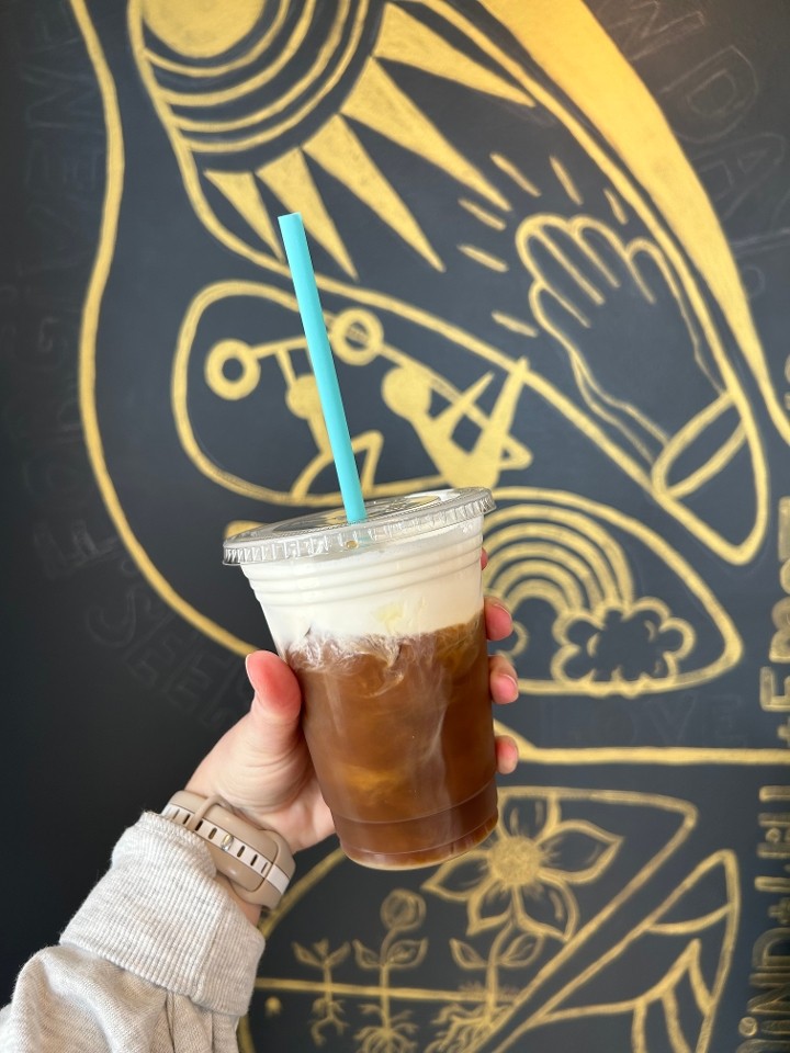 White Chocolate Cold Brew with Lavender Sweet Foam