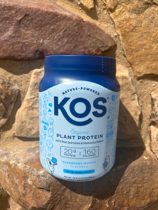 KOS Plant Based Blueberry Muffin Protein Powder - 15 Servings