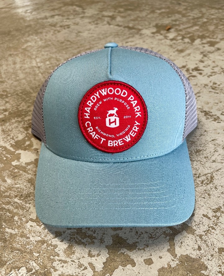 Red Badge Patch Trucker Hat