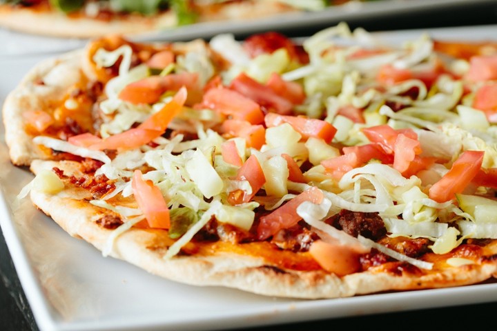 Flatbread Bacon Cheeseburger