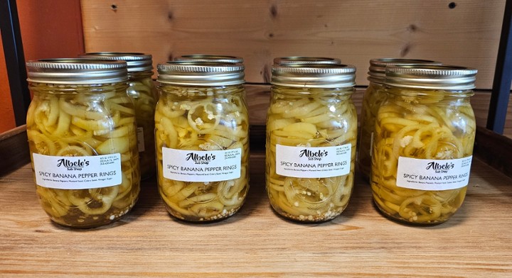 SPICY PICKLED BANANA PEPPERS
