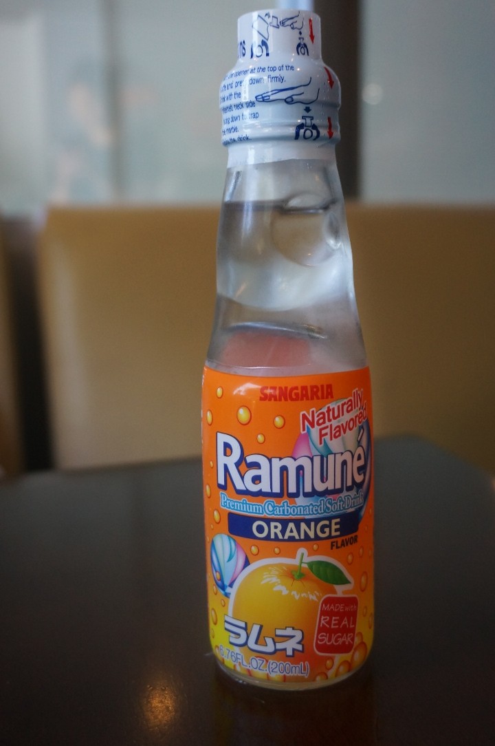 Orange marble drink (Japanese soda)