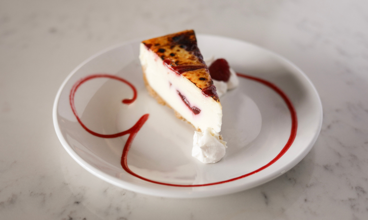 Raspberry Brulee Cheesecake