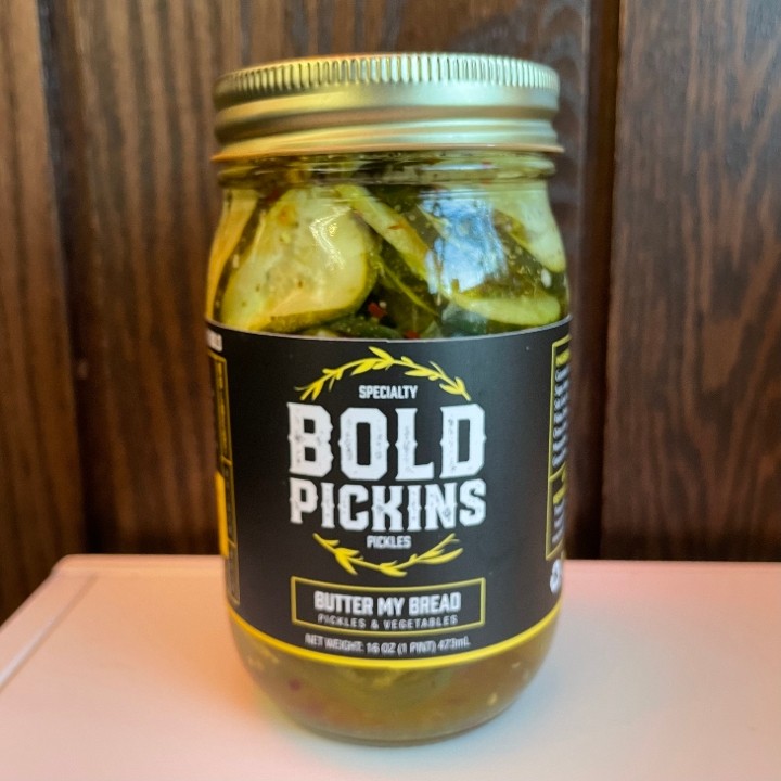 Bold Pickins Pickle Jar - Butter My Bread 32oz