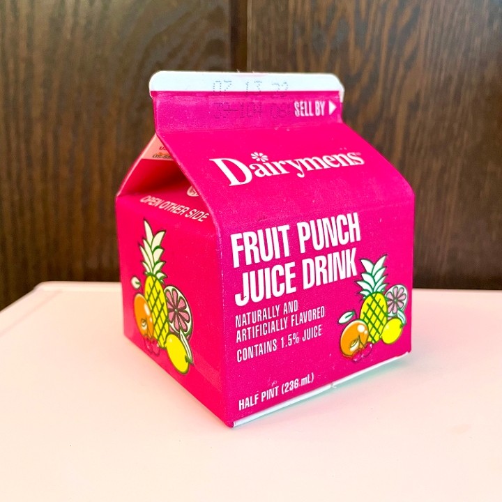 Fruit Punch Juice Carton
