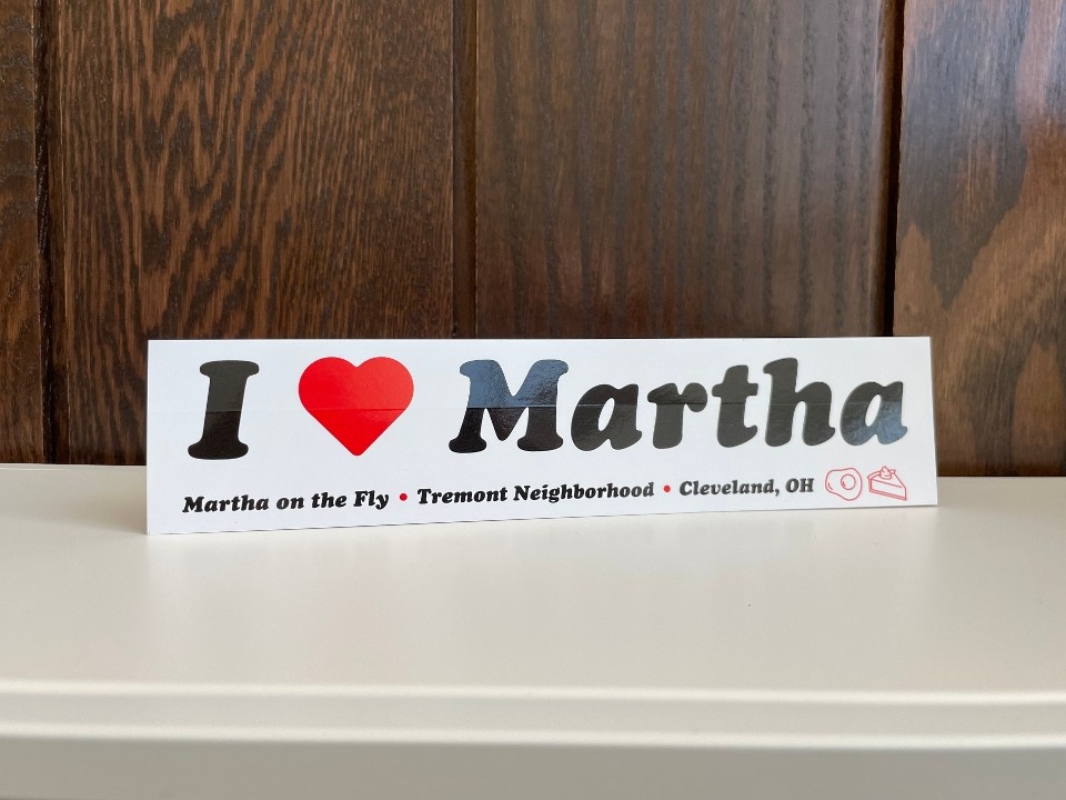I <3 Martha Bumper Sticker