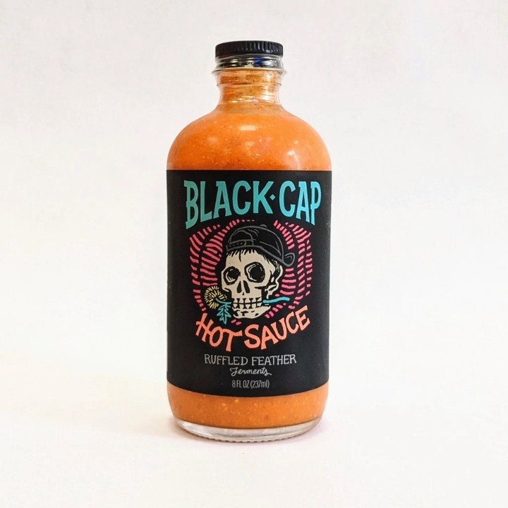Black Cap Hot Sauce Bottle