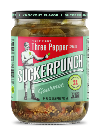 SuckerPunch 3 Pepper Spicy Pickles