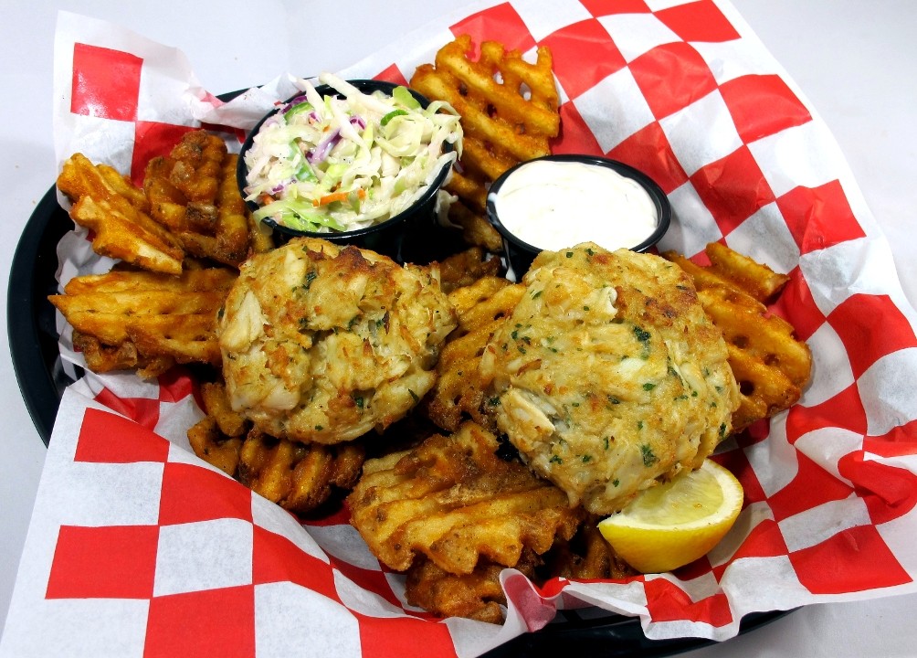 !Lump Crabcakes and Fries