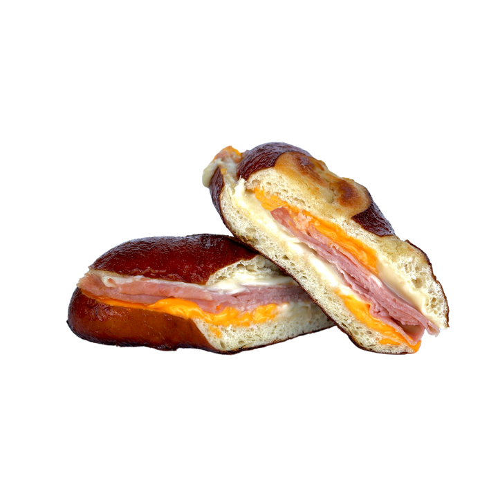 Ham & Cheese on Pretzel