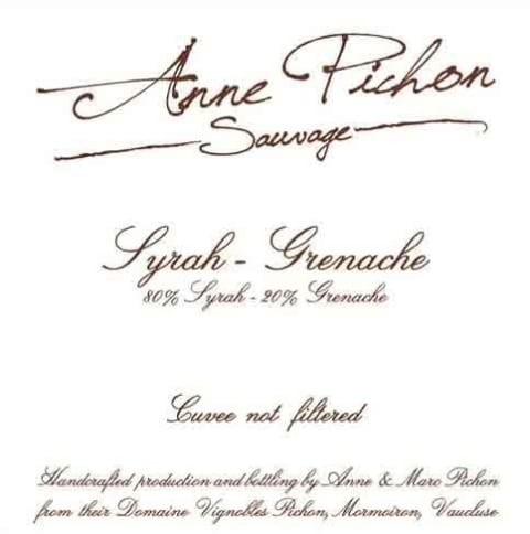 Anne Pichon Sauvage Syrah-Grenache