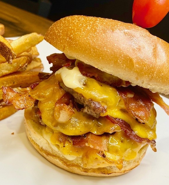 Triple Bacon Deluxe Burger