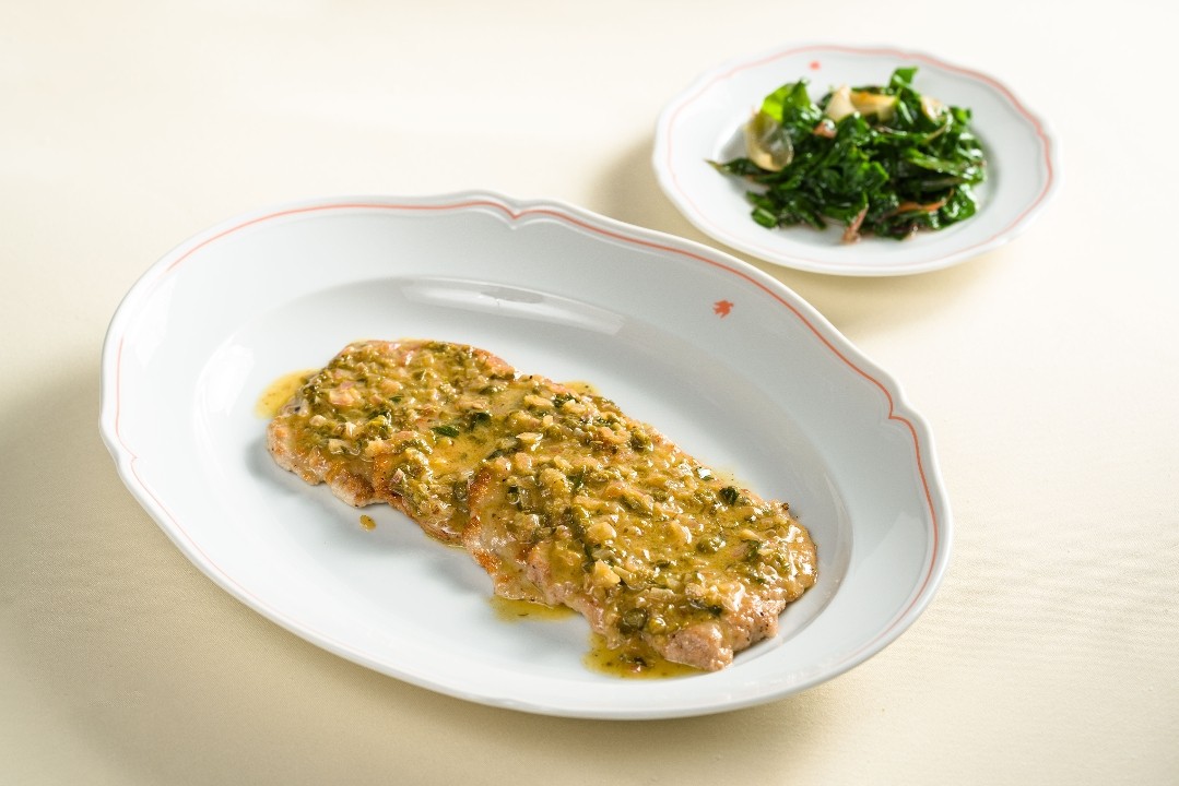 Veal Scaloppine & Spinach