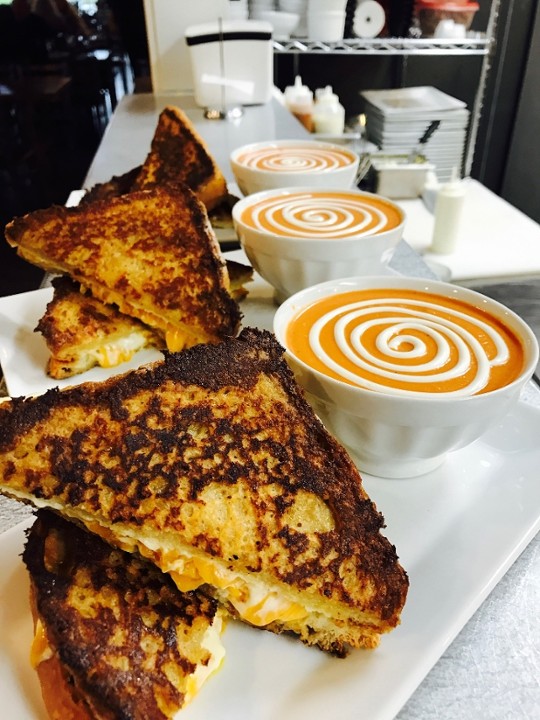 Jalapeno Tomato Soup & Grilled Cheese