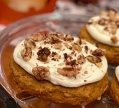 Pumpkin Cookie with Cream Cheese Frosting